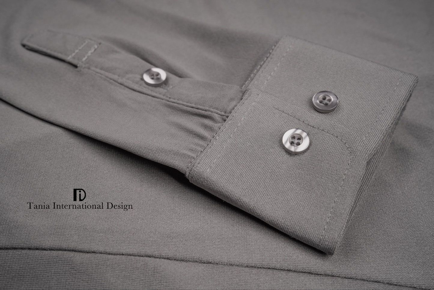 M004 Stretch Hemd grau TiD