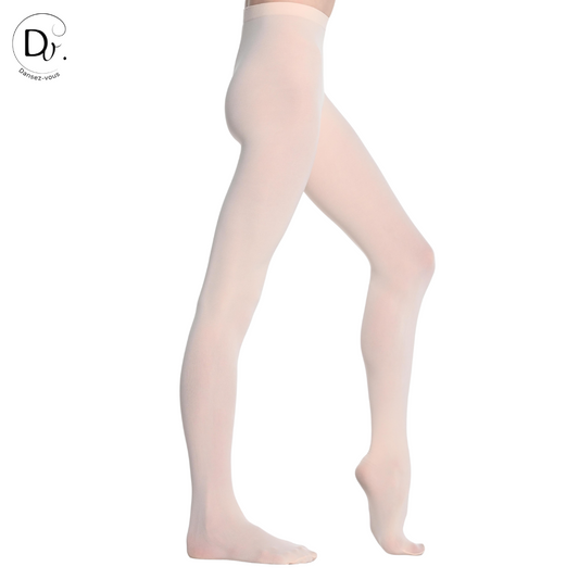 P100 DV Fußstrumpfhose mit flachem Bund 80 Den