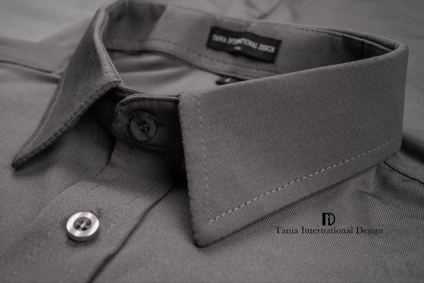 M004 Stretch Hemd grau TiD