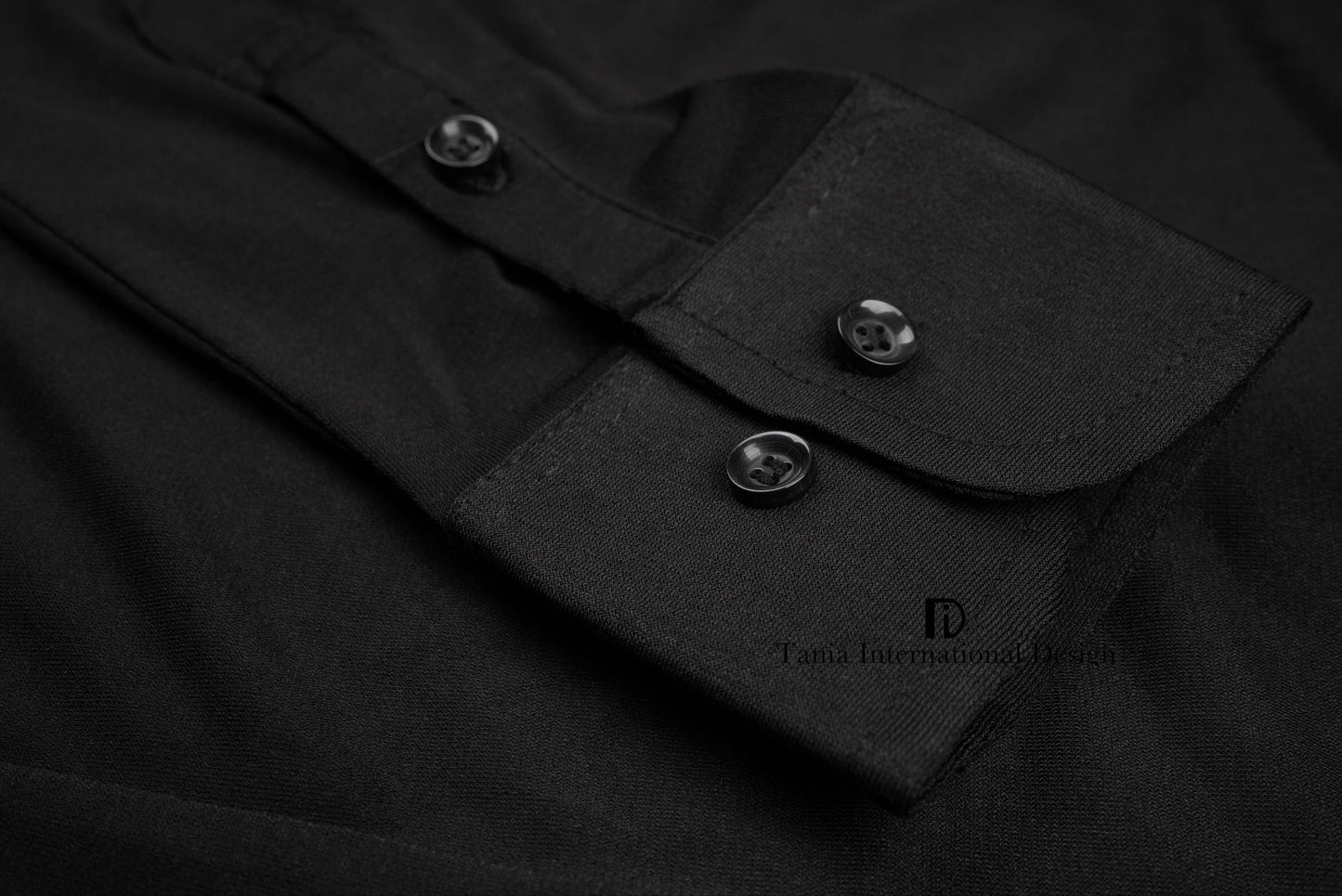 M004 Stretch Hemd schwarz TiD