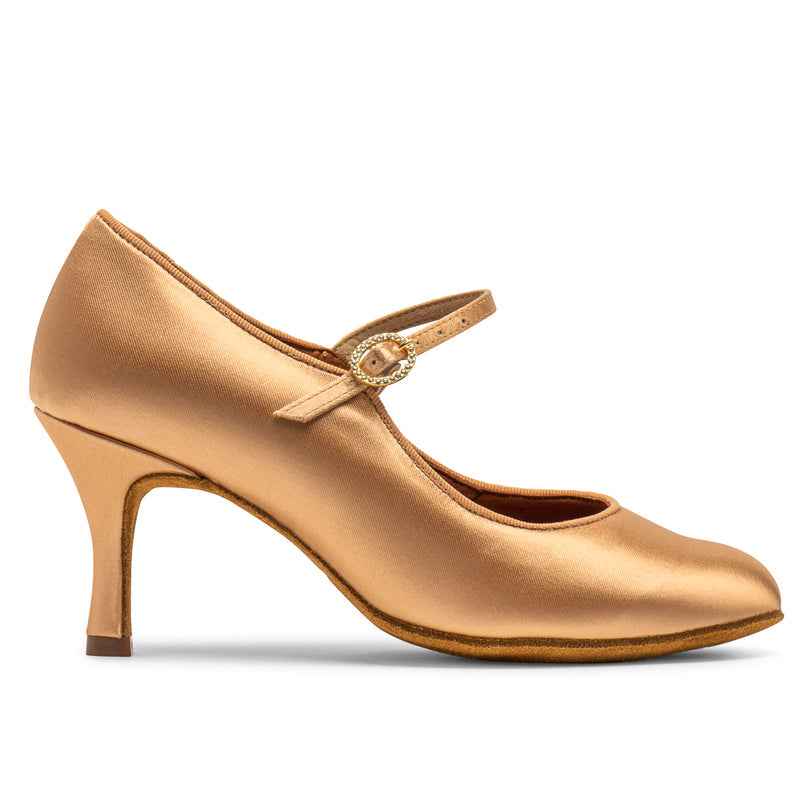 International Dance Shoes ICS Classic Peach Satin