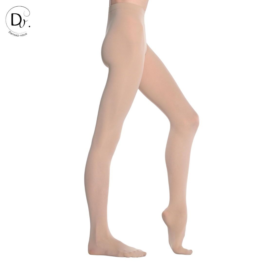 P100 Junior DV Fußstrumpfhose mit flachem Bund 80 Den